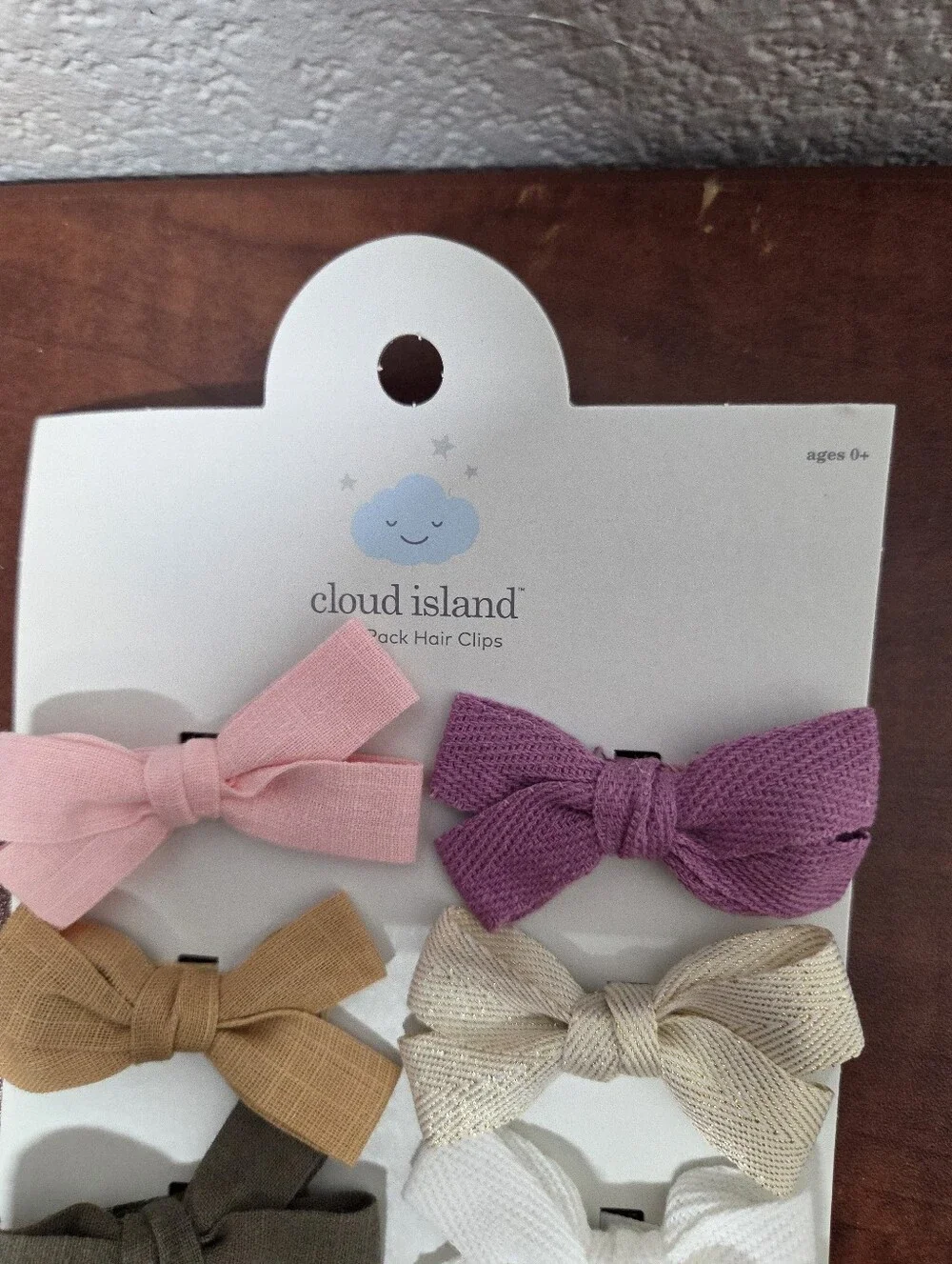 Cloud Island Kids Bow Hair Clips - Multi Color Set Nwt